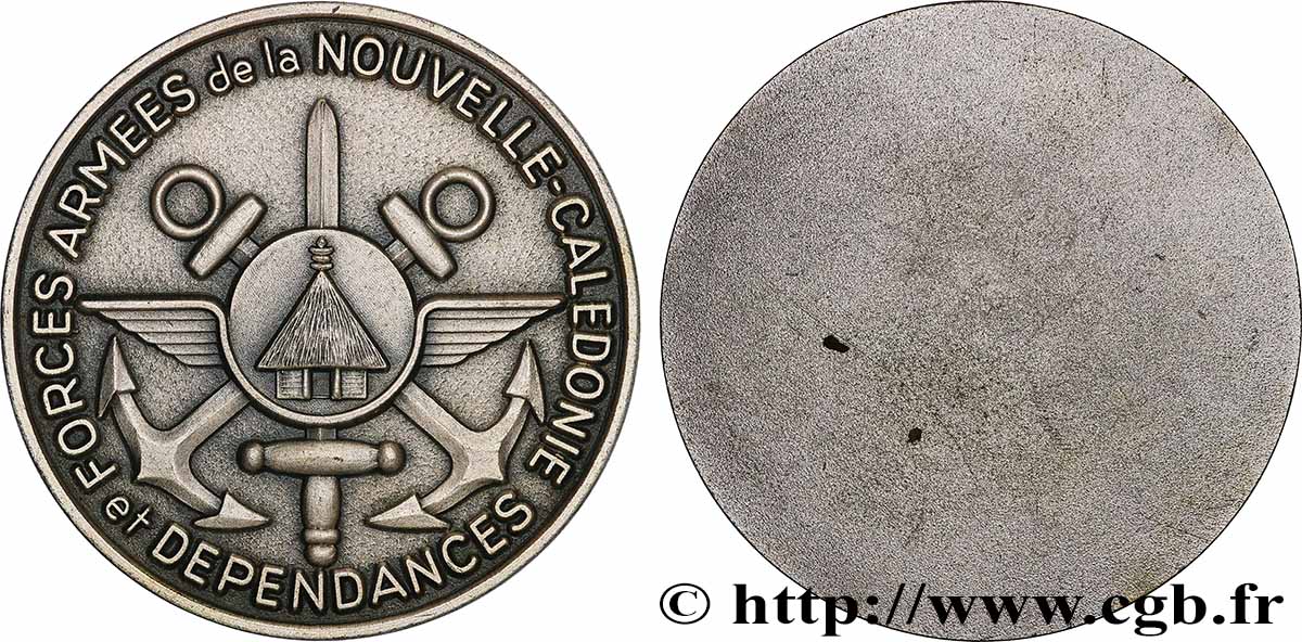 CINQUIÈME RÉPUBLIQUE Médaille, La Nouvelle-Calédonie et dépendances TTB+