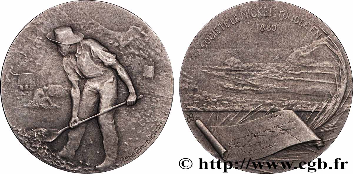 TROISIÈME RÉPUBLIQUE Médaille, Société le Nickel TTB+