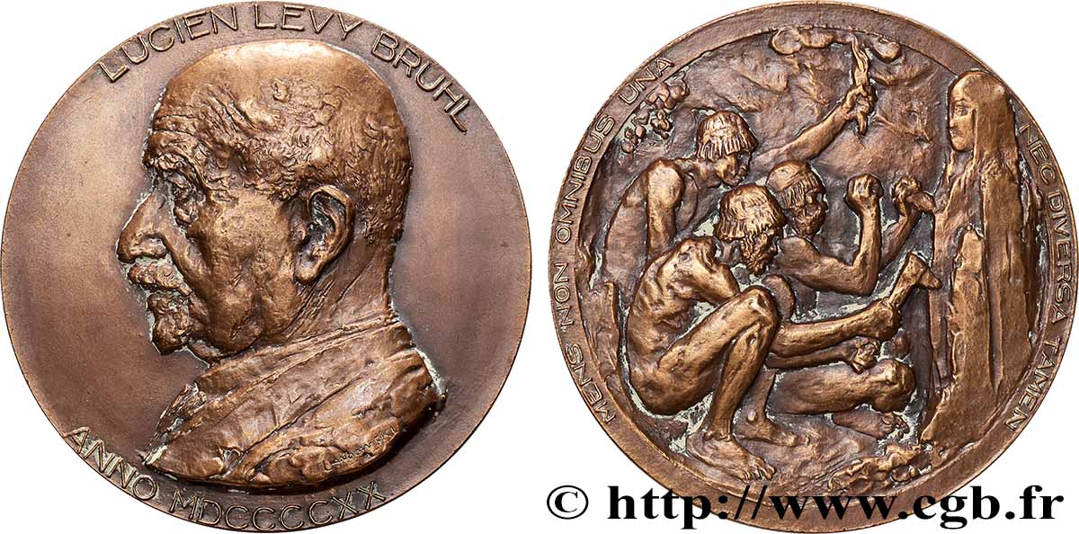 LITTÉRATURE : ÉCRIVAINS/ÉCRIVAINES - POÈTES Médaille, Lucien Levy Bruhl TTB+