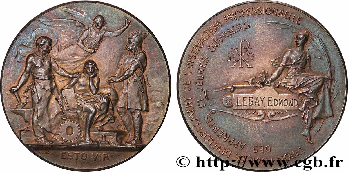 DRITTE FRANZOSISCHE REPUBLIK Médaille, Union pour le développement de l’instruction professionnelle SS