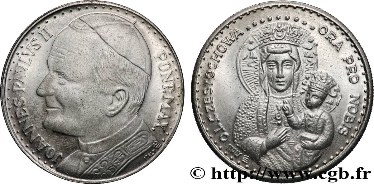 JEAN-PAUL II (Karol Wojtyla) Médaille, Vierge polonaise AU