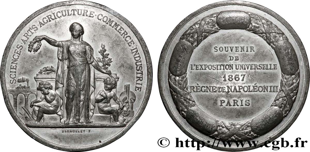 DRITTE FRANZOSISCHE REPUBLIK Médaille, Union des sociétés nautiques du Sud-Ouest SS