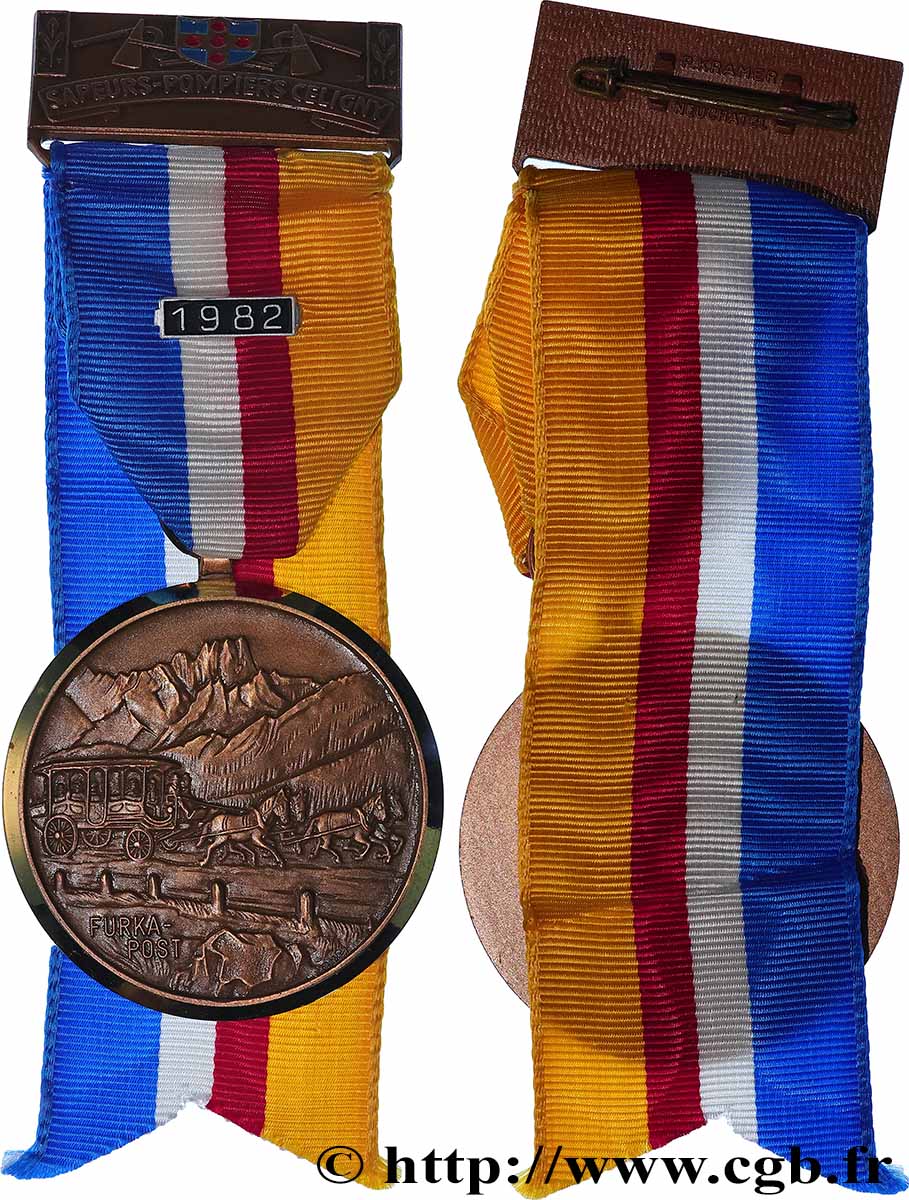SWITZERLAND Médaille, Sapeurs Pompier  AU