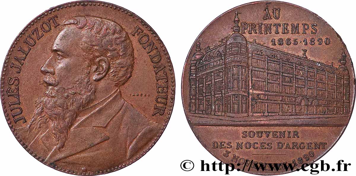 SOCIÉTÉS COMMERCIALES Médaille, Au Printemps, 20e anniversaire fVZ