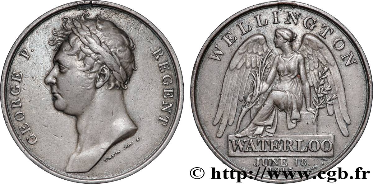ENGLAND - GEORGE III Médaille, Waterloo XF