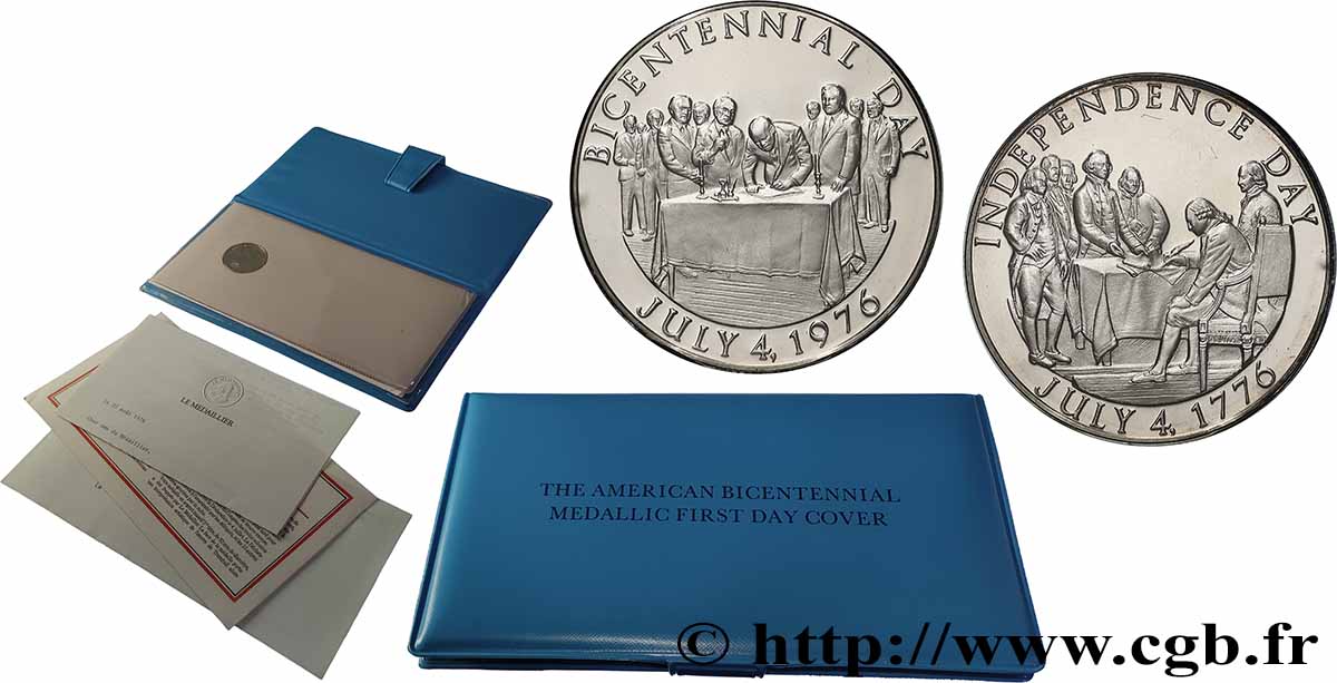 UNITED STATES OF AMERICA Médaille, Bicentenaire, Independance day MS