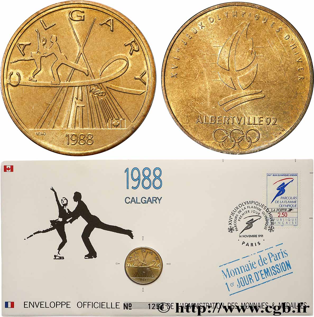 SPORTS Enveloppe “Timbre médaille” n°18 SPL