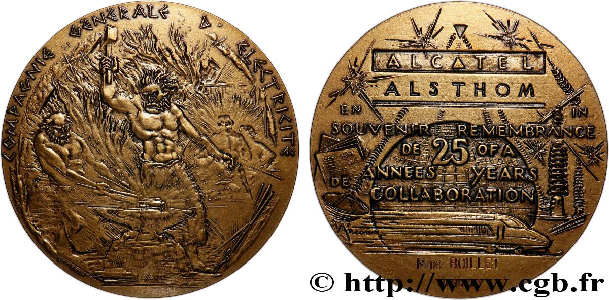 ENTREPRISES, INDUSTRIES ET COMMERCES DIVERS Médaille, Compagnie générale d’électricité SUP