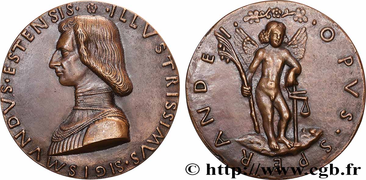 ITALIE - MODENE - NICOLAS III D’ESTE Fonte, L’illustre Sigismond, fils de Nicolas II d’Este SUP/TTB+