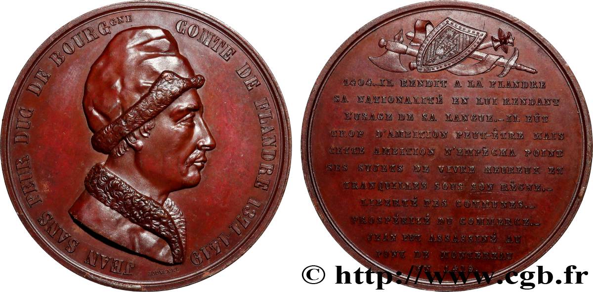 BOURGOGNE - DUCHÉ DE BOURGOGNE - JEAN SANS PEUR Médaille, Jean sans peur q.SPL