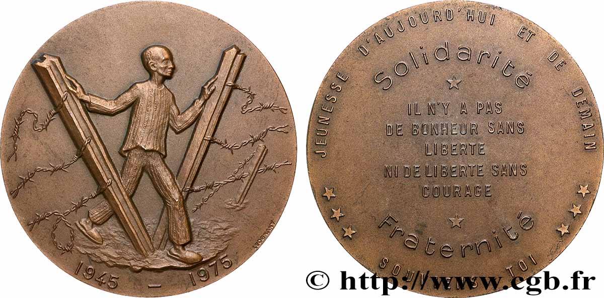 CINQUIÈME RÉPUBLIQUE Médaille, Jeunesse d’aujourd’hui et de demain TTB+