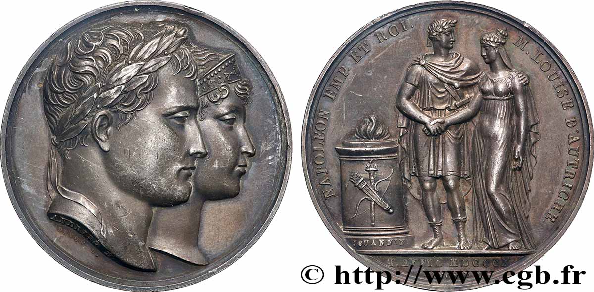 PRIMO IMPERO Médaille, Mariage de Napoléon Ier et de Marie-Louise q.SPL