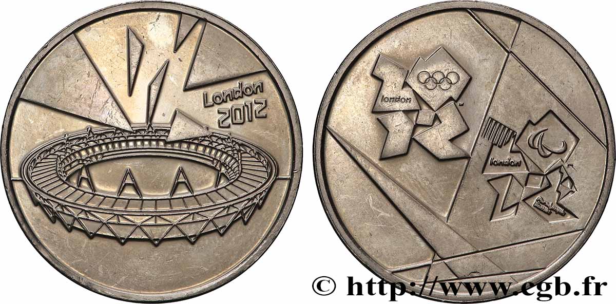 GRAN BRETAGNA - ELISABETTA II Médaille, Jeux Olympiques de Londres q.SPL