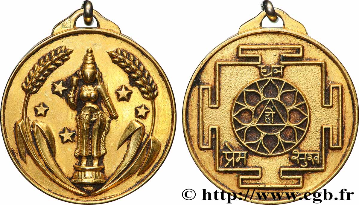 MÉDAILLES RELIGIEUSES Médaille, Bouddhisme TTB
