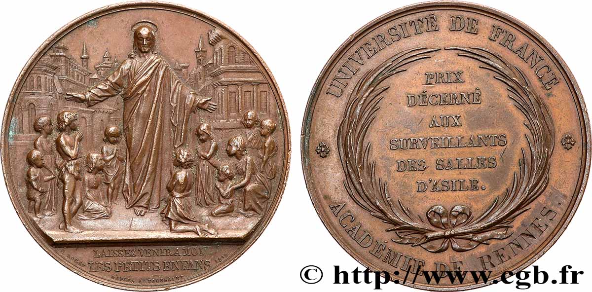 LUDWIG PHILIPP I Médaille, Prix décerné aux surveillants des salles d’asile SS