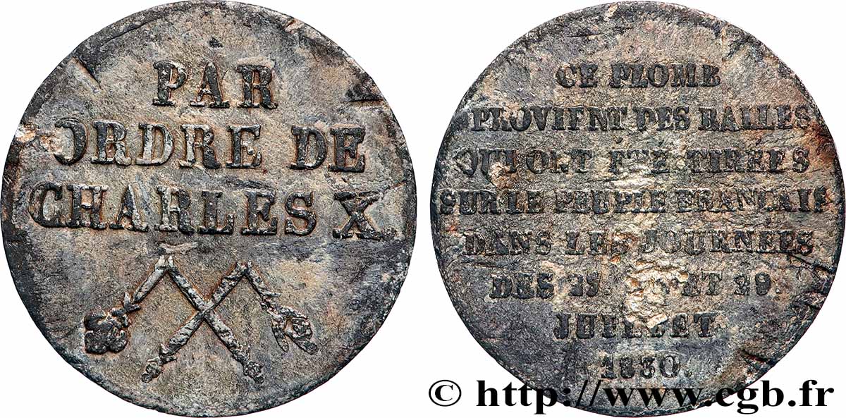 LOUIS-PHILIPPE - LES TROIS GLORIEUSES Médaille politique commémorant les journées de juillet 1830 SS/fSS