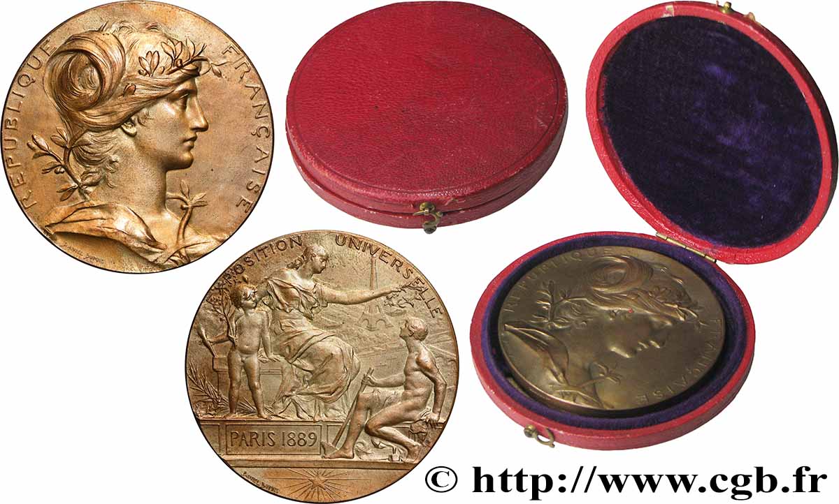 III REPUBLIC Médaille, Exposition universelle XF
