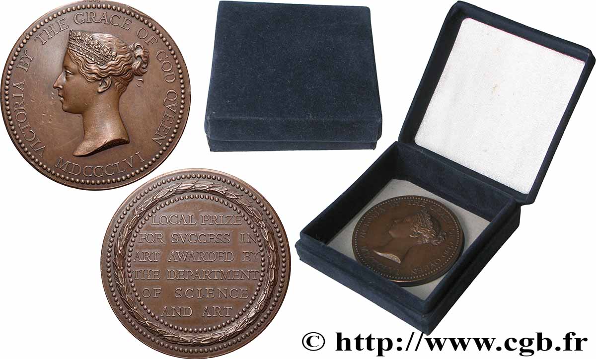GRANDE BRETAGNE - VICTORIA Médaille, Département d’art et science TTB+