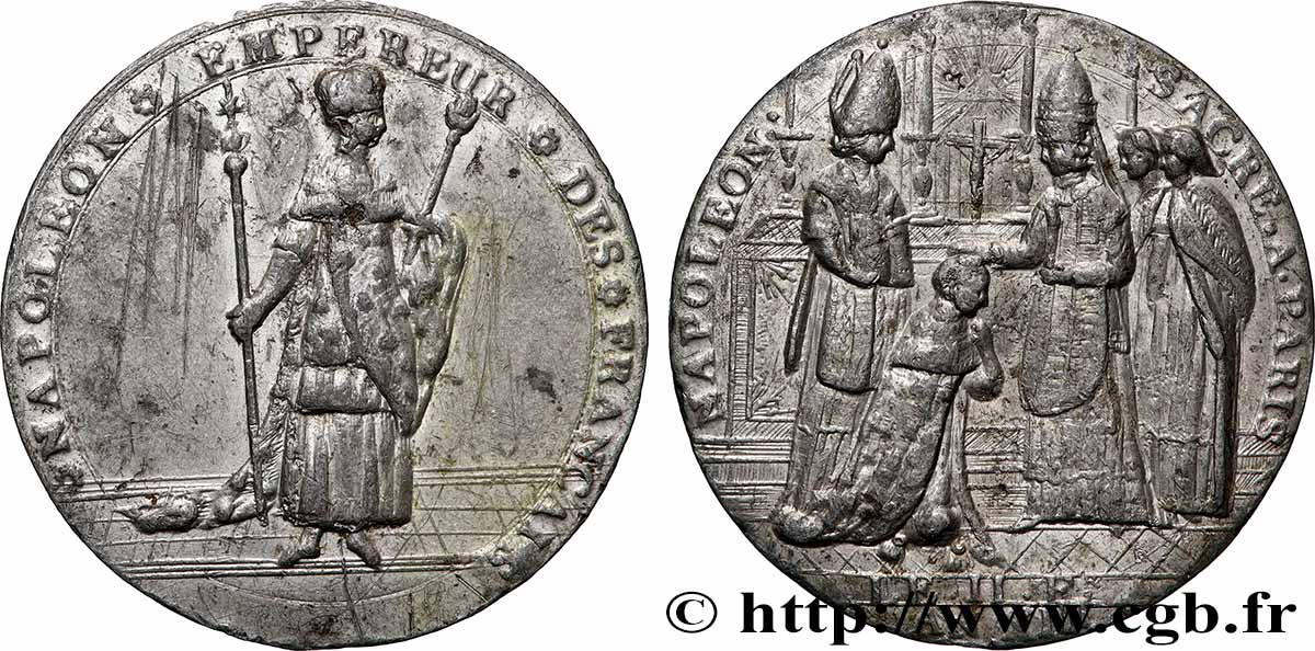 NAPOLEON&nbsp;S EMPIRE Médaille, Sacre à Paris VF