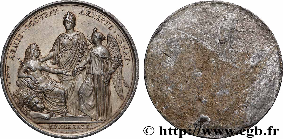 LOUIS-PHILIPPE Ier Médaille, tirage uniface, Occupation de l’Algérie TTB+