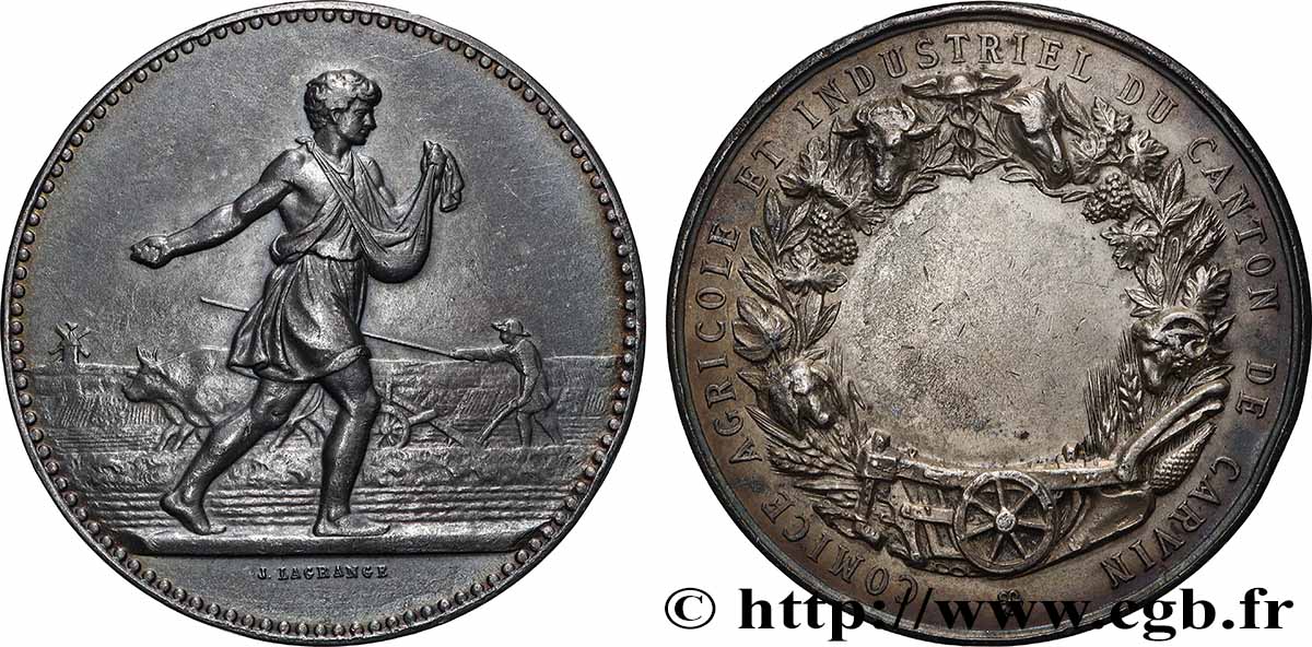 TROISIÈME RÉPUBLIQUE Médaille, Comice agricole TTB