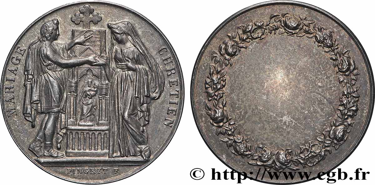 AMOUR ET MARIAGE Médaille, Mariage chrétien q.SPL
