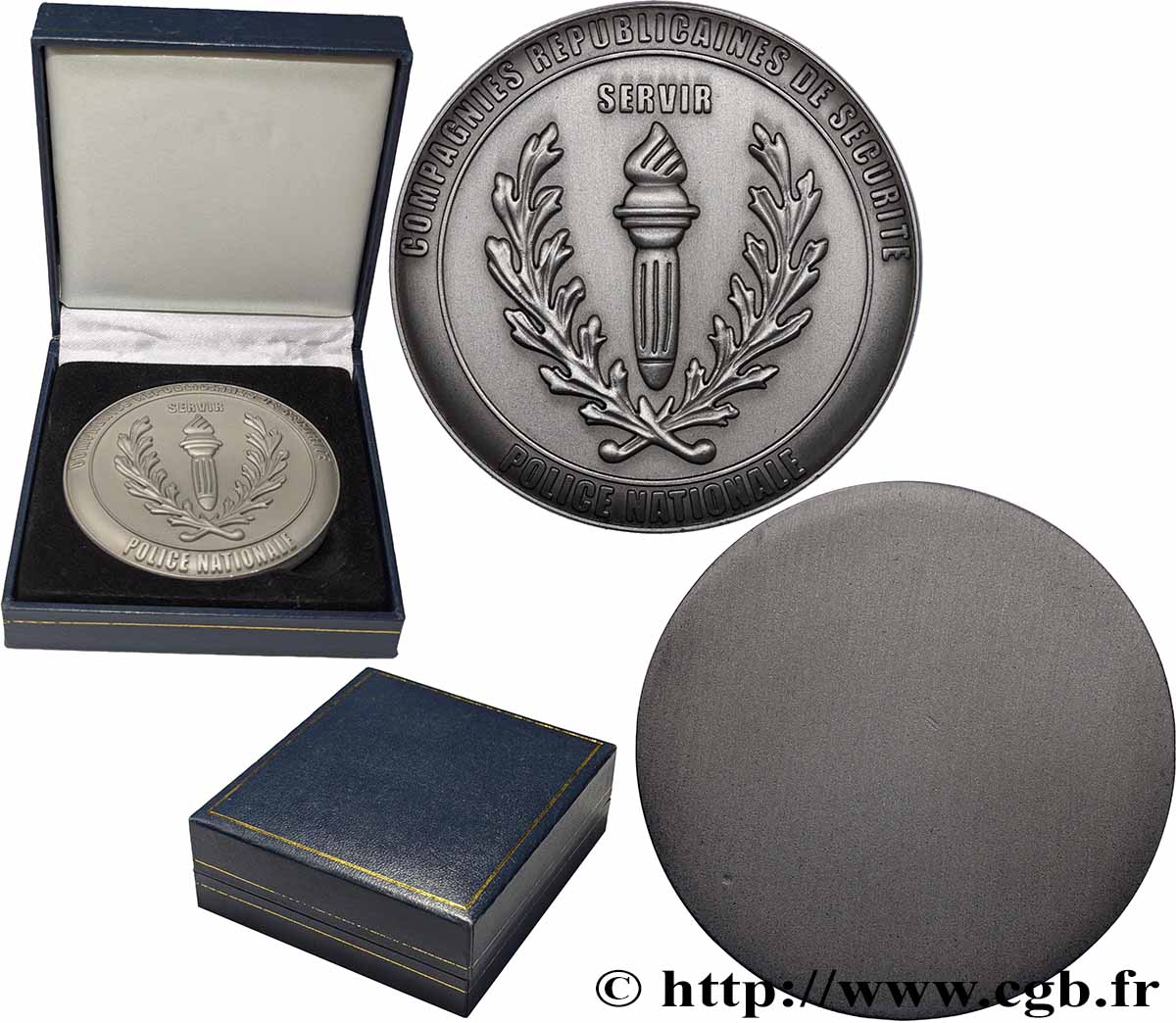 V REPUBLIC Médaille, Compagnies républicaines de sécurité AU