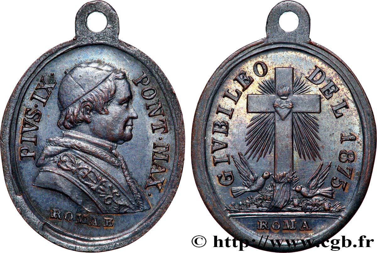 ITALIA - STATO PONTIFICIO - PIE IX (Giovanni Maria Mastai Ferretti) Médaille, Jubilé q.SPL