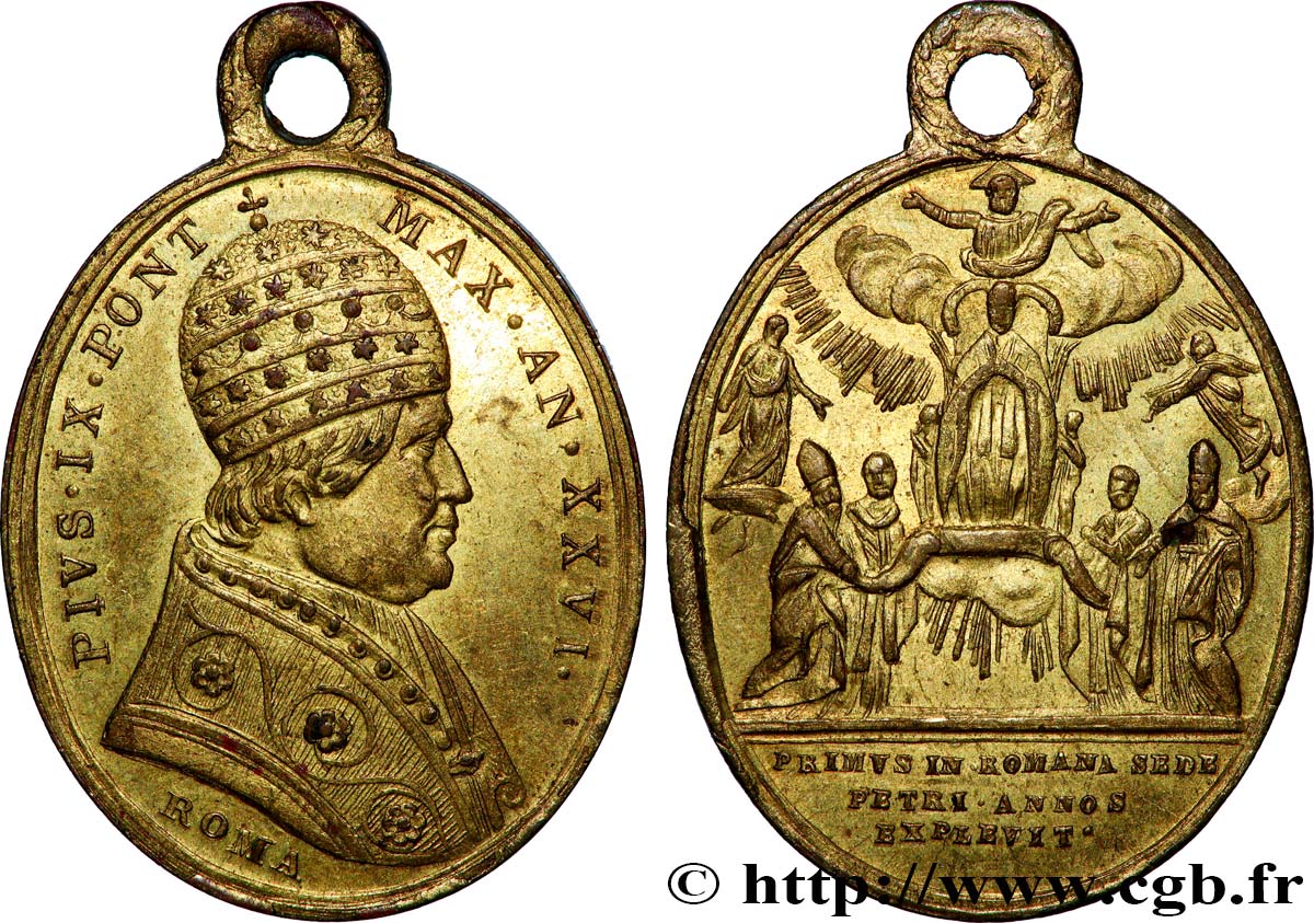 ITALIEN - KIRCHENSTAAT - PIE IX. Giovanni Maria Mastai Ferretti) Médaille extraordinaire fVZ