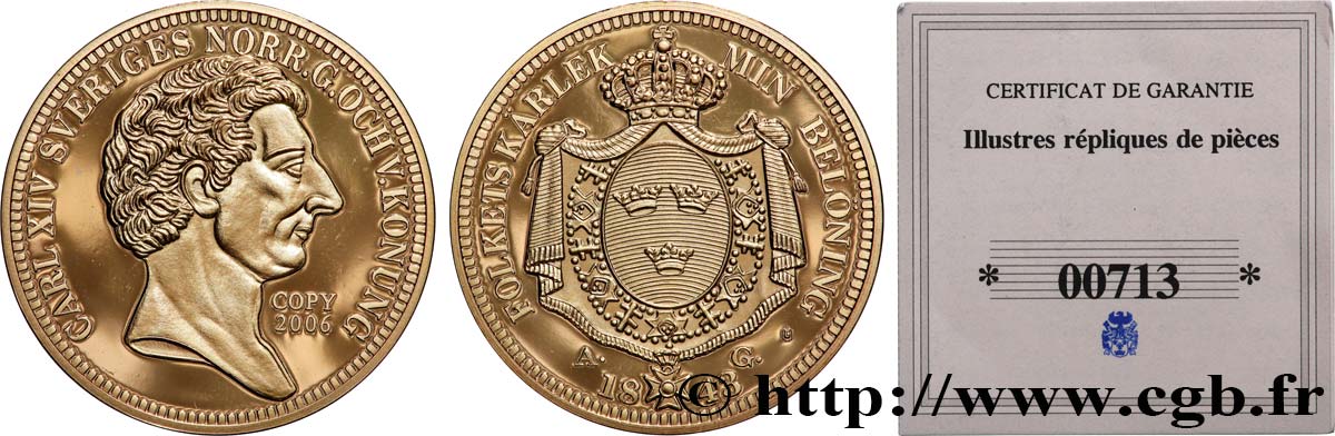 CINQUIÈME RÉPUBLIQUE Médaille, Reproduction monnaie, 1 Ducat Or BE