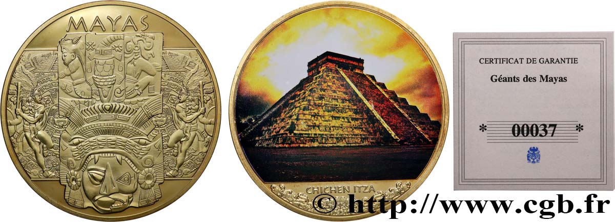 BUILDINGS AND HISTORY Médaille, Chichén Itzá MS