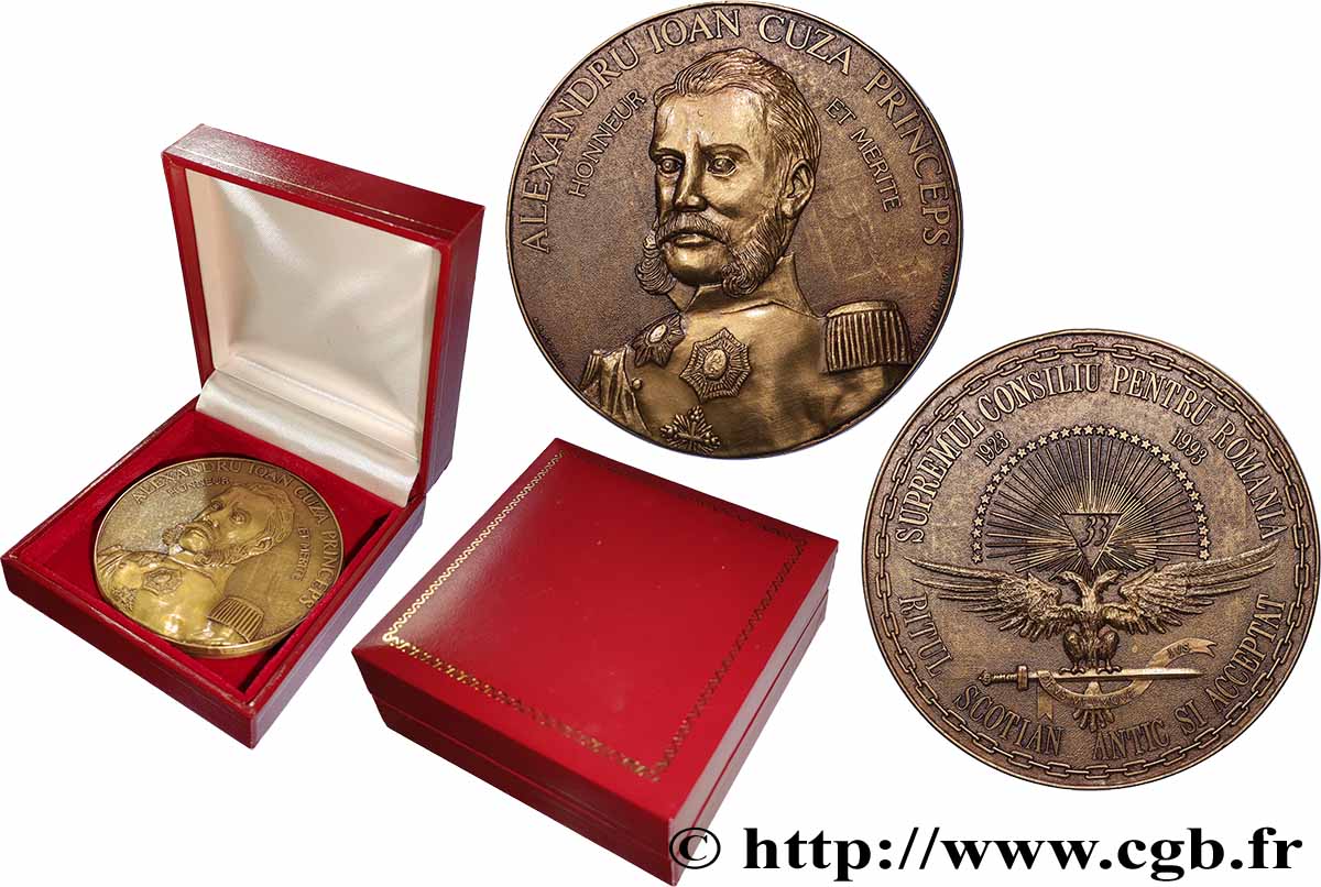 ROUMANIE Médaille, Alexandru Ioan Cuza, Conseil suprême de Roumanie SUP
