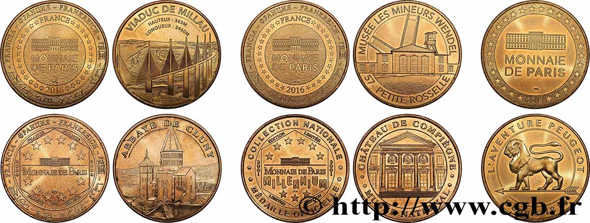 TOURISTIC MEDALS Lot de 5 médailles touristiques VZ