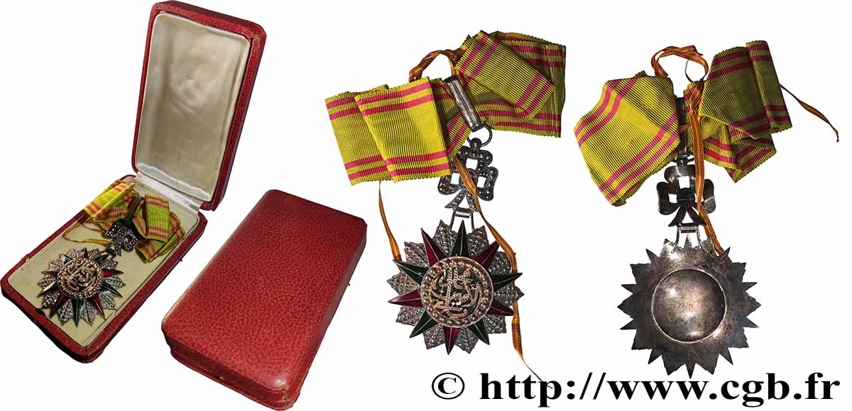 TUNISIA Médaille, Ordre du Nichan al Iftikhar, Commandeur AU