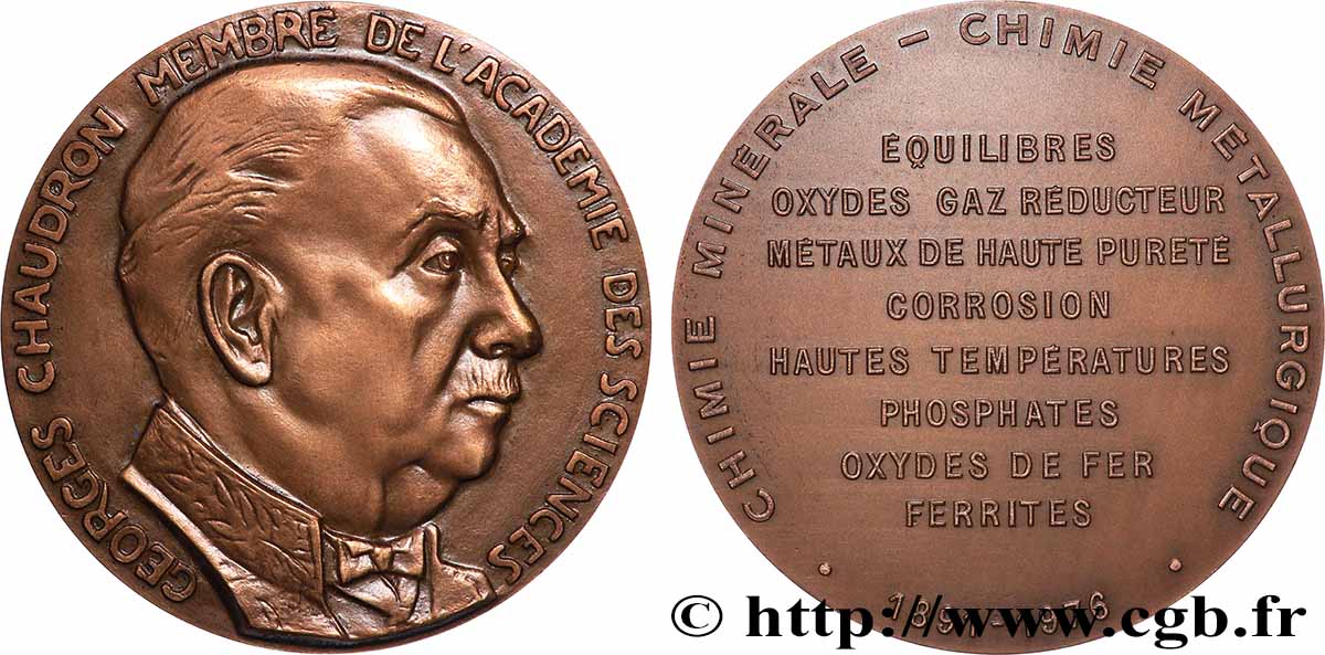 SCIENCES & SCIENTIFIQUES Médaille, Georges Chaudron VZ