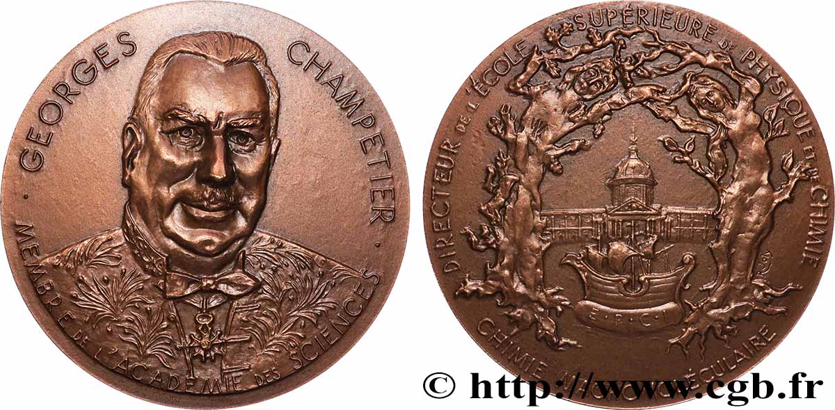 SCIENCES & SCIENTIFIQUES Médaille, Georges Champetier VZ
