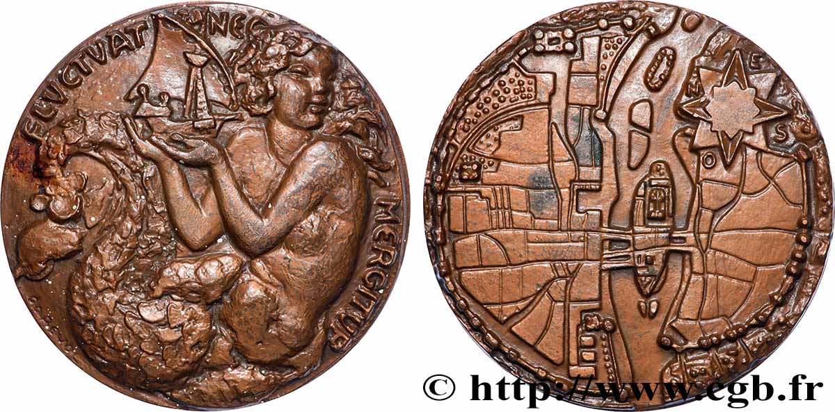CINQUIÈME RÉPUBLIQUE Médaille, Ville de Paris TTB+