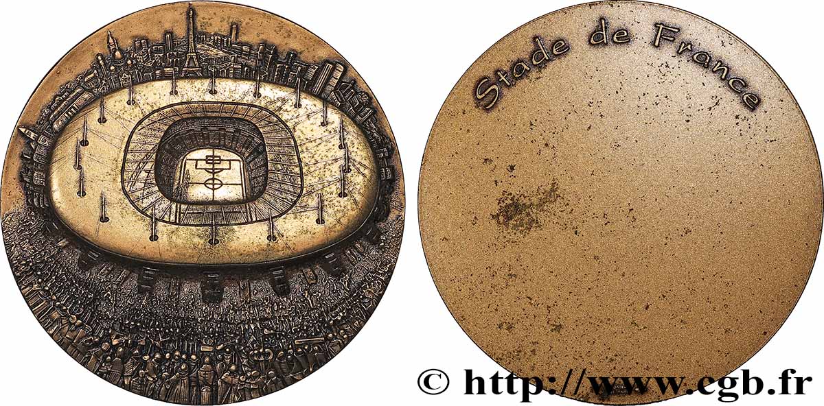 CINQUIÈME RÉPUBLIQUE Médaille, Stade de France TTB+