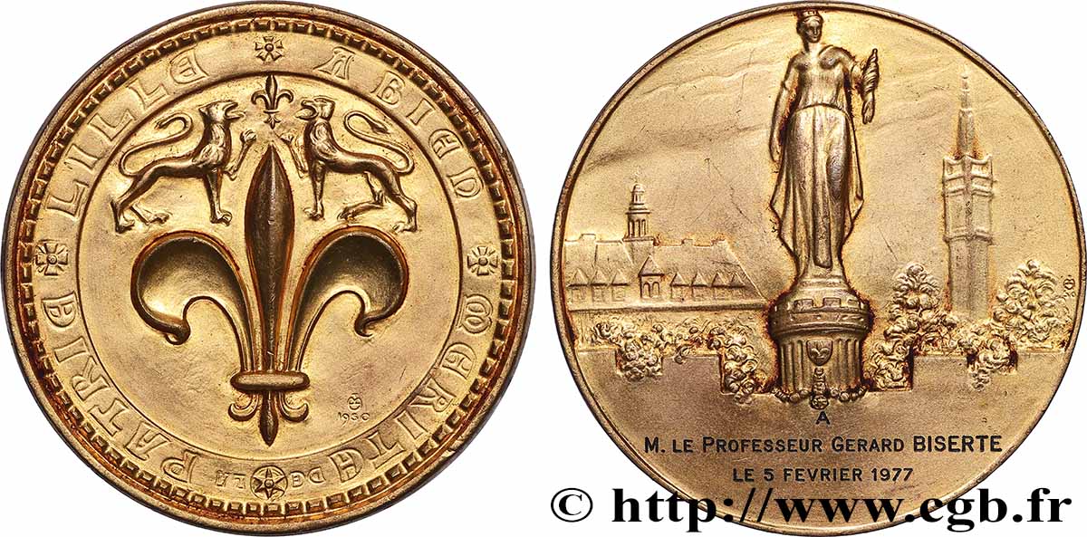 CINQUIÈME RÉPUBLIQUE Médaille de récompense TTB+