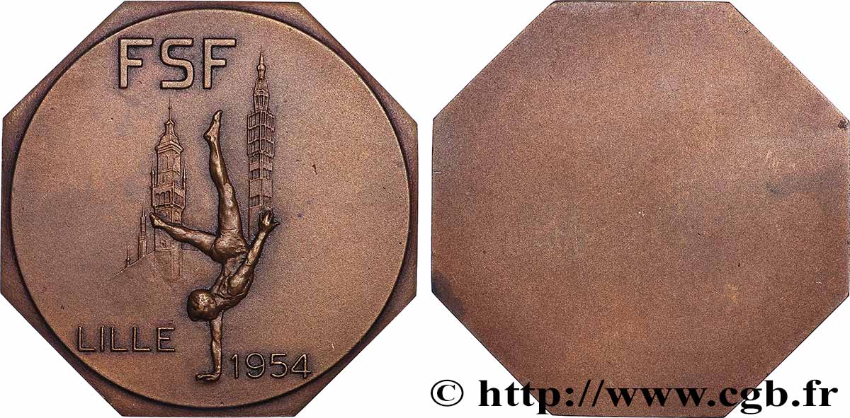 VIERTE FRANZOSISCHE REPUBLIK Médaille, FSF, Lille fVZ