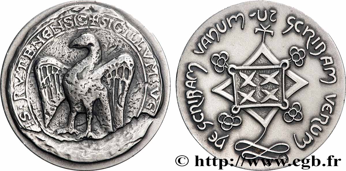 V REPUBLIC Médaille, Sceau d’Hugues, comte de Rodez AU