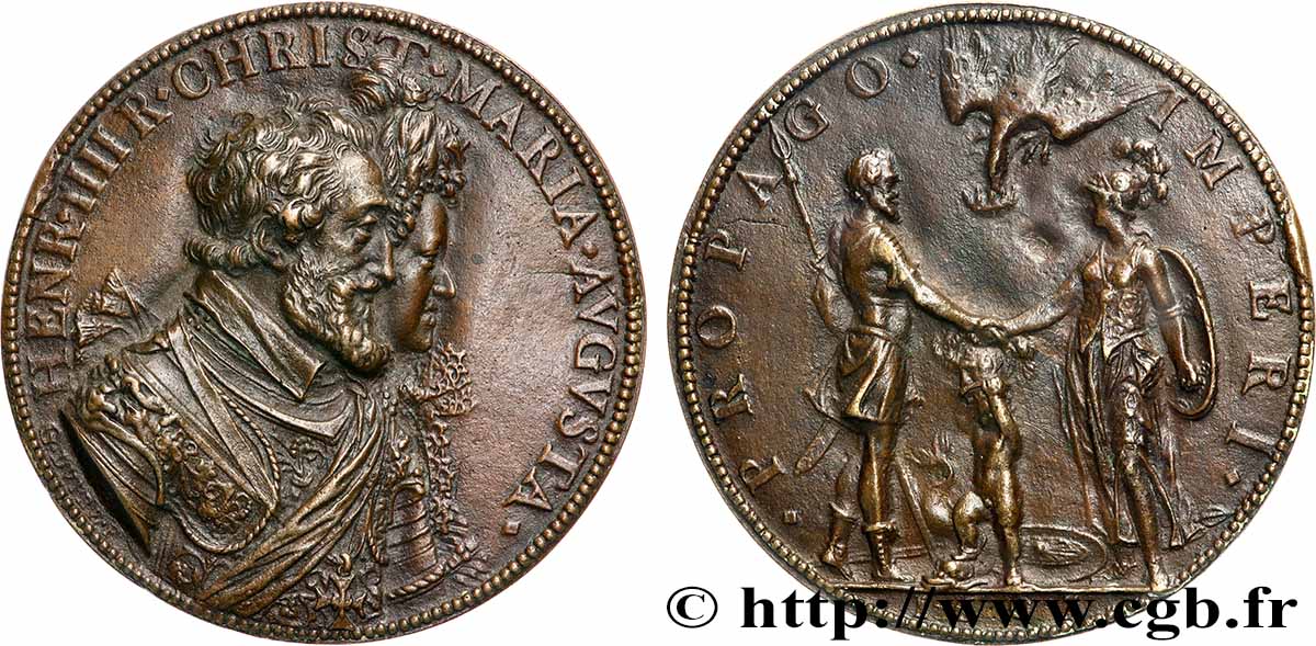 HENRI IV LE GRAND Fonte, Second anniversaire du dauphin (postérieure) TTB+