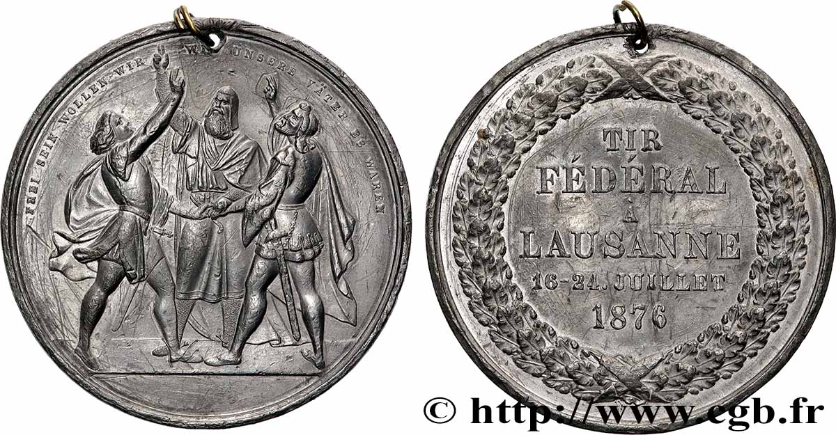 SWITZERLAND Médaille, Souvenir du Festival Fédéral à Lausanne XF