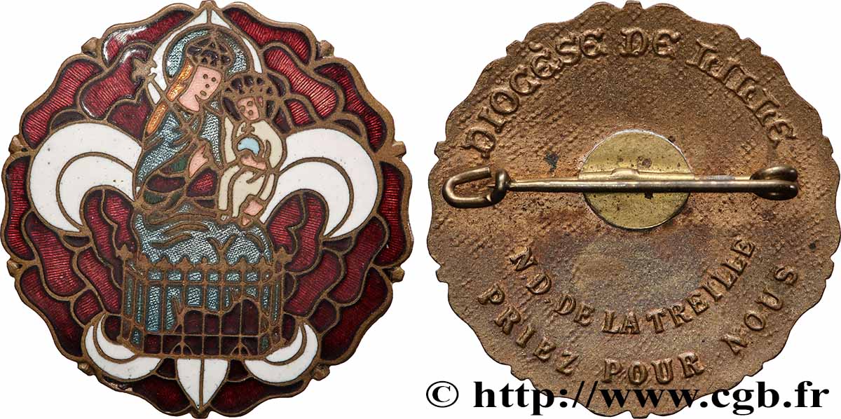 MÉDAILLES RELIGIEUSES Médaille, Notre Dame de la Treille MS