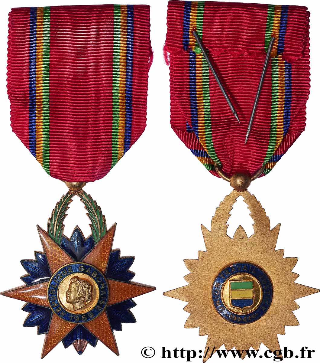 GABON Médaille, Union travail justice AU