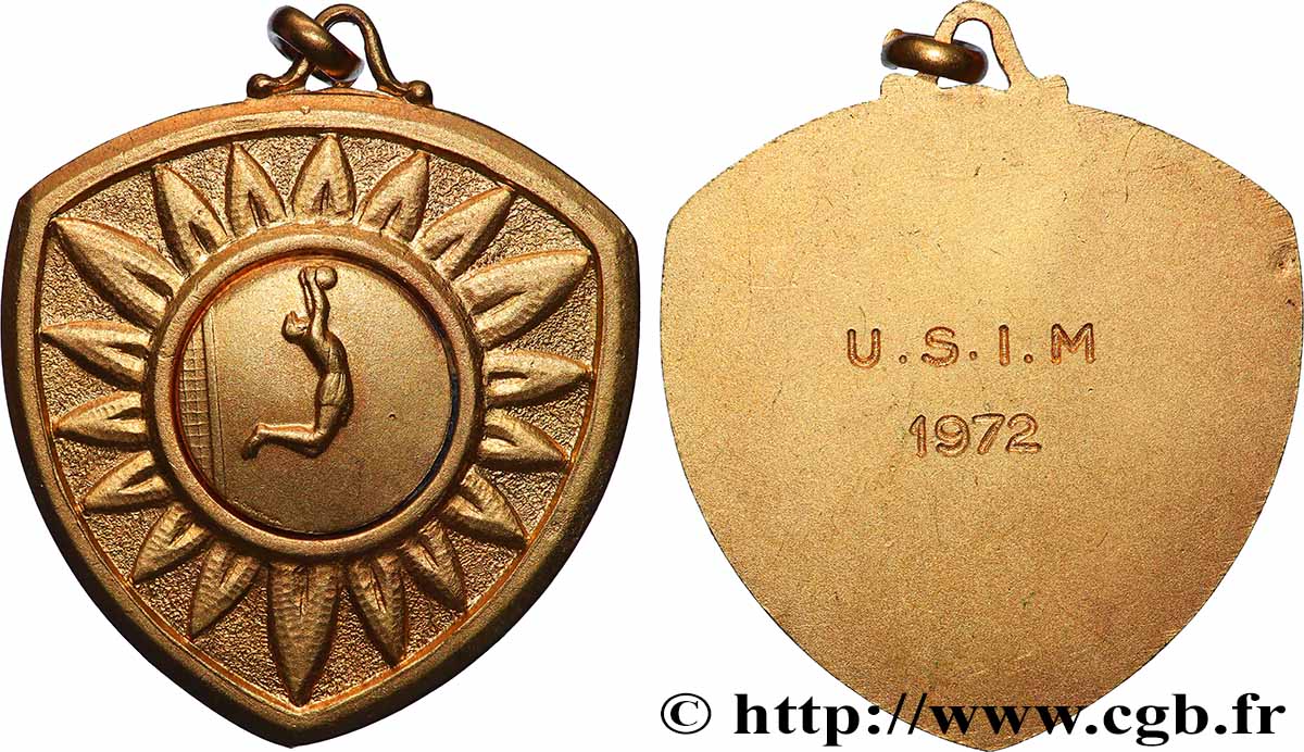 CINQUIÈME RÉPUBLIQUE Médaille, Volley Ball SUP