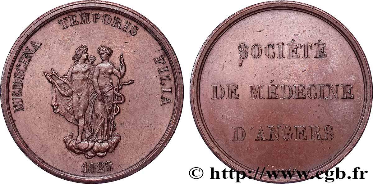 MÉDECINE - SOCIÉTÉS MÉDICALES Médaille, Société de médecine d’Angers VZ