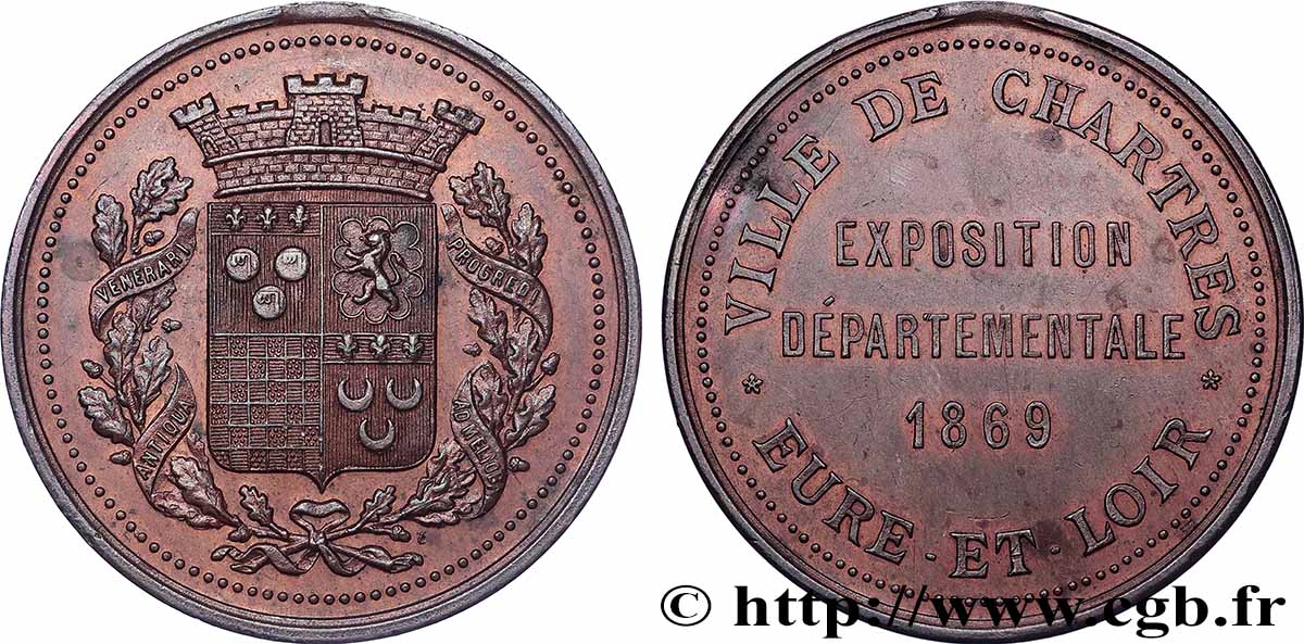 III REPUBLIC Médaille, Exposition départementale AU