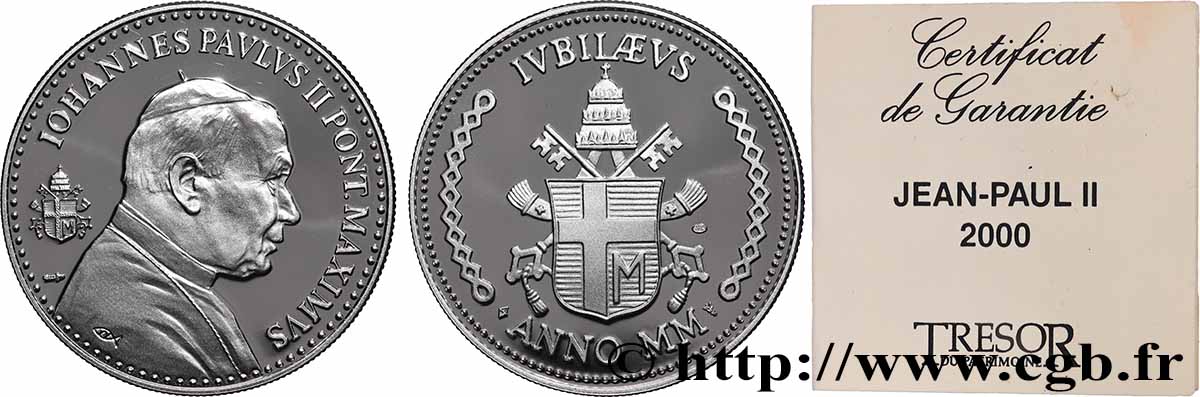 JEAN-PAUL II (Karol Wojtyla) Médaille, Jean-Paul II Polierte Platte