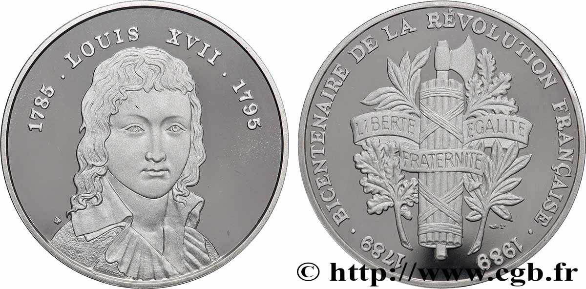 V REPUBLIC Bicentenaire de la Révolution Française, Louis XVII MS